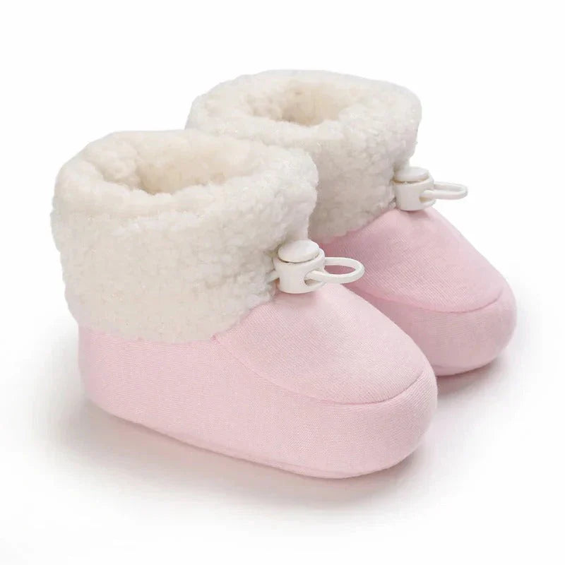 Bottes de neige confortables et isolées pour enfants avec doublure polaire chaude
