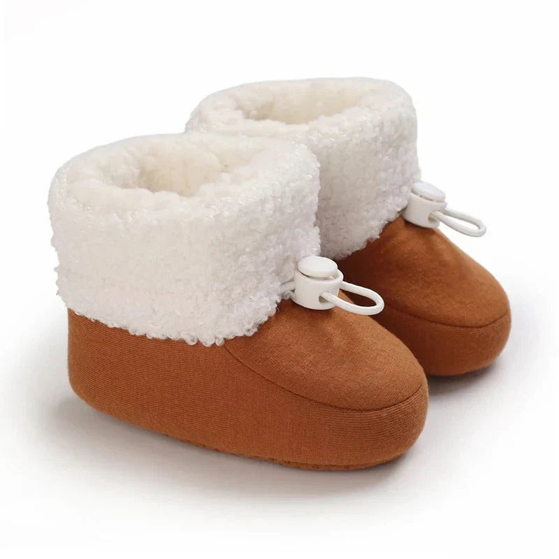 Bottes de neige confortables et isolées pour enfants avec doublure polaire chaude