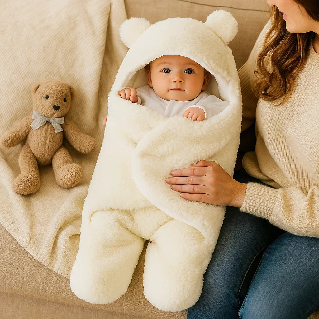 Adorable ensemble couverture et pyjama pour bébé ours